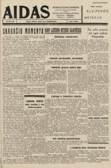 Aidas : vilniaus lietuvių laikraštis eina tris kartus savaitėje : duoda nemokamus priedus ūkininkams-„ūkininką”, Vaikams-„Varpelį”. 1939, nr 36