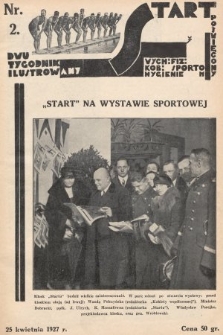 Start : dwutygodnik ilustrowany poświęcony wych. fiz. kob., sportom, hygienie. 1927, nr 2