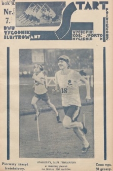 Start : dwutygodnik ilustrowany poświęcony wych. fiz. kob., sportom, hygienie. 1928, nr 7