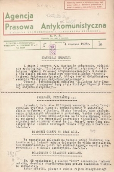 Agencja Prasowa Antykomunistyczna : APA. 1937, nr 28
