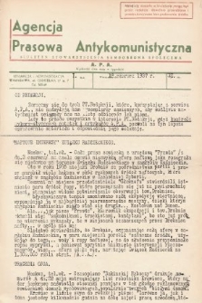 Agencja Prasowa Antykomunistyczna : APA. 1937, nr 32