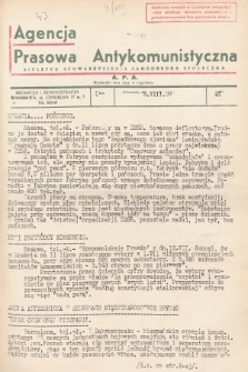 Agencja Prasowa Antykomunistyczna : APA. 1937, nr 45