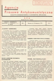 Agencja Prasowa Antykomunistyczna : APA. 1937, nr 67