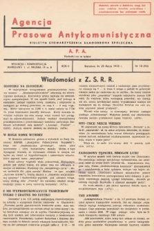 Agencja Prasowa Antykomunistyczna : APA. 1938, nr 13