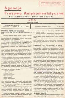 Agencja Prasowa Antykomunistyczna : APA. 1938, nr 23