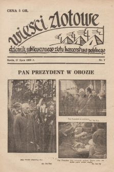 Wieści Zlotowe : dziennik Jubileuszowego Zlotu Harcerstwa Polskiego. 1935, nr 7