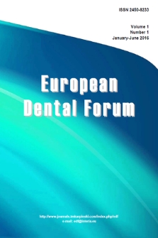 European Dental Forum. Vol. 1, 2016, no. 1