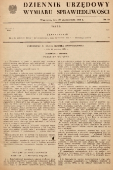 Dziennik Urzędowy Wymiaru Sprawiedliwości. 1954, nr 10