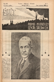 Świt : pismo młodzieży szkół średnich. 1937, nr 5