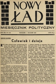 Nowy Ład : miesięcznik polityczny. 1935, nr 4