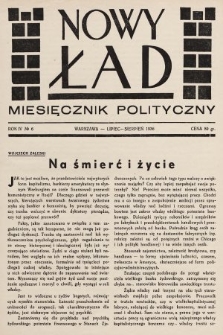 Nowy Ład : miesięcznik polityczny. 1936, nr 6