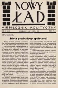 Nowy Ład : miesięcznik polityczny. 1938, nr 3