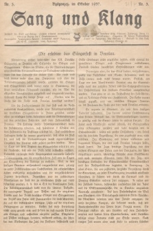 Sang und Klang : Zeitschrift für Musik und Gesang. 1937, nr 3