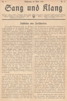 Sang und Klang : Zeitschrift für Musik und Gesang. 1939, nr 2