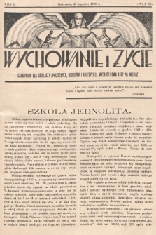 Wychowanie i Życie : czasopismo dla działaczy społecznych, rodziców i nauczycieli. 1927, nr 2