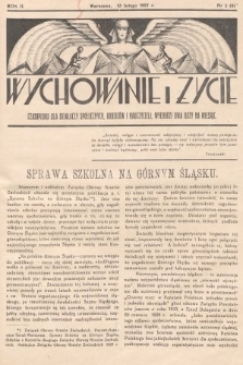 Wychowanie i Życie : czasopismo dla działaczy społecznych, rodziców i nauczycieli. 1927, nr 3