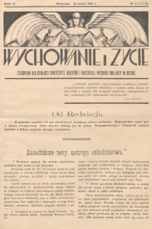 Wychowanie i Życie : czasopismo dla działaczy społecznych, rodziców i nauczycieli. 1927, nr 4, 5
