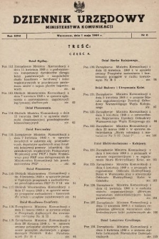 Dziennik Urzędowy Ministerstwa Komunikacji. 1949, nr 6