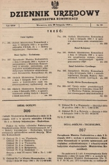 Dziennik Urzędowy Ministerstwa Komunikacji. 1949, nr 15