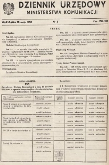 Dziennik Urzędowy Ministerstwa Komunikacji. 1950, nr 8