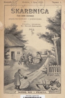 Skarbnica : popularno-naukowa i powieściowa dla ludu polskiego. R. 1, 1899, nr 1