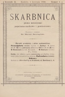 Skarbnica : popularno-naukowa i powieściowa dla ludu polskiego. R. 2, 1900, nr 4