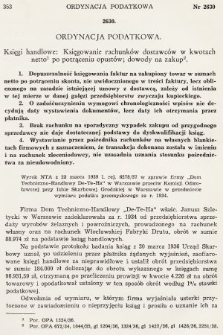 Orzecznictwo Sądów Najwyższych w Sprawach Podatkowych i Administracyjnych. Dział Podatkowy. 1939, nr 6
