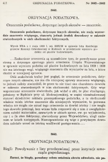 Orzecznictwo Sądów Najwyższych w Sprawach Podatkowych i Administracyjnych. Dział Podatkowy. 1939, nr 7-8