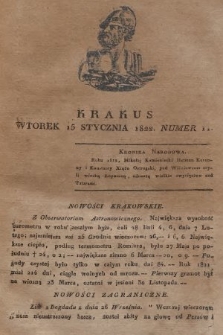 Krakus : towarzysz liberalny Pszczółki Krakowskiej : pismo [...] poświęcone narodowości i polityce, tudzież dziennym zdarzeniom w kraju i stolicy Rzeczypospolitej Krakowskiej. T. 1, 1822, nr 11