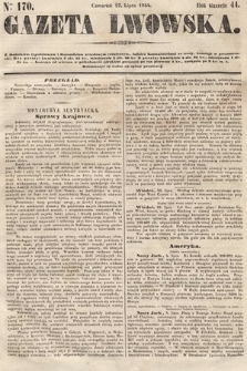 Gazeta Lwowska. 1854, nr 170