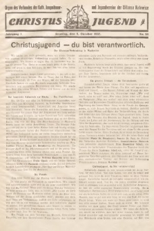 Christus Jugend : Organ des Verbandes der Kath. Jungmänner- und Jugendvereine der Diözese Katowice. 1932, nr 16