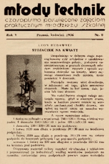 Młody Technik : czasopismo poświęcone zajęciom praktycznym młodzieży szkolnej, 1936, nr 8