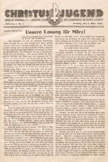 Christus Jugend : Organ des Verbandes der Katholischen Jungmänner- und Jugendvereine der Diözese Katowice. 1933, nr 5