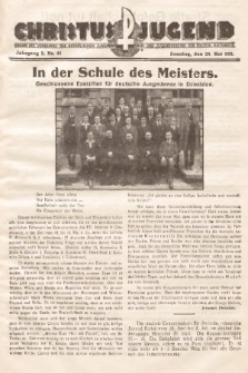 Christus Jugend : Organ des Verbandes der Katholischen Jungmänner- und Jugendvereine der Diözese Katowice. 1933, nr 11