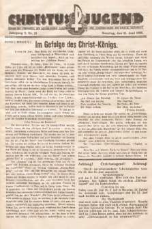 Christus Jugend : Organ des Verbandes der Katholischen Jungmänner- und Jugendvereine der Diözese Katowice. 1933, nr 12