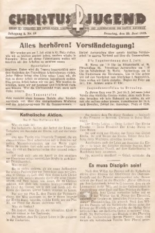 Christus Jugend : Organ des Verbandes der Katholischen Jungmänner- und Jugendvereine der Diözese Katowice. 1933, nr 13