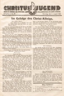 Christus Jugend : Organ des Verbandes der Katholischen Jungmänner- und Jugendvereine der Diözese Katowice. 1933, nr 16