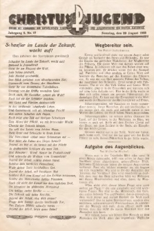 Christus Jugend : Organ des Verbandes der Katholischen Jungmänner- und Jugendvereine der Diözese Katowice. 1933, nr 17
