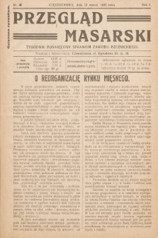 Przegląd Masarski : tygodnik poświęcony sprawom zawodu rzeźnickiego. 1933, nr 4