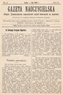 Gazeta Nauczycielska : organ Towarzystwa nauczycieli szkół ludowych m. Lwowa. 1900, nr 2