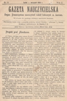 Gazeta Nauczycielska : organ Towarzystwa nauczycieli szkół ludowych m. Lwowa. 1900, nr 9