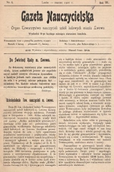 Gazeta Nauczycielska : organ Towarzystwa nauczycieli szkół ludowych m. Lwowa. 1901, nr 3