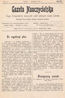 Gazeta Nauczycielska : organ Towarzystwa nauczycieli szkół ludowych m. Lwowa. 1901, nr 4