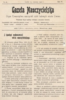 Gazeta Nauczycielska : organ Towarzystwa nauczycieli szkół ludowych m. Lwowa. 1902, nr 6