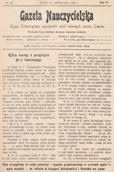 Gazeta Nauczycielska : organ Towarzystwa nauczycieli szkół ludowych m. Lwowa. 1902, nr 10