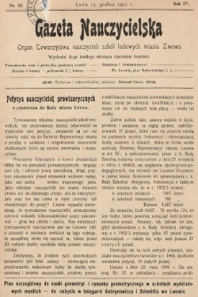 Gazeta Nauczycielska : organ Towarzystwa nauczycieli szkół ludowych m. Lwowa. 1902, nr 12