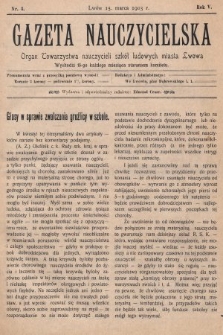 Gazeta Nauczycielska : organ Towarzystwa nauczycieli szkół ludowych m. Lwowa. 1903, nr 3
