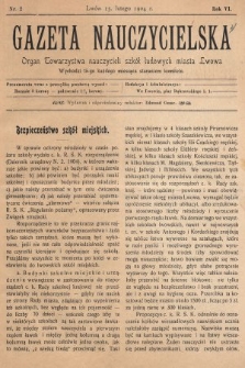 Gazeta Nauczycielska : organ Towarzystwa nauczycieli szkół ludowych m. Lwowa. 1904, nr 2
