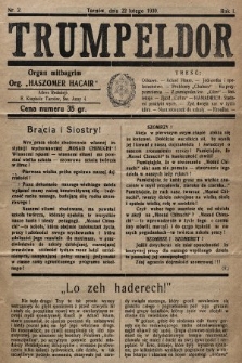 Trumpeldor : organ mitbogrim Org. „Haszomer Hacair”. 1930, nr 2