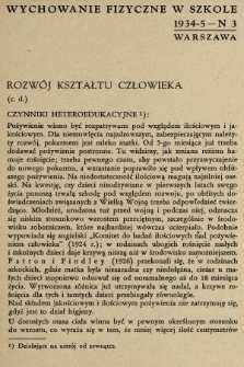 Wychowanie Fizyczne w Szkole : organ Sekcji Nauczycieli Wychowania Fizycznego Związku Nauczycielstwa Polskiego. 1934, nr 3